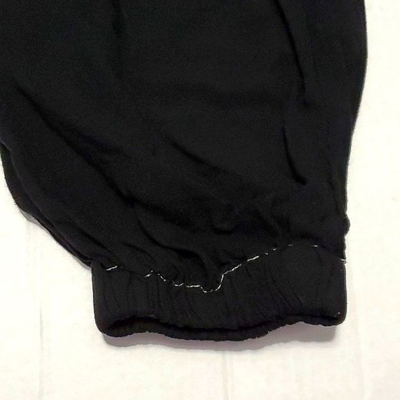 Angie Black Boho Utility Pull On Jogger Style Pants With Side Pockets - Picture 8 of 14